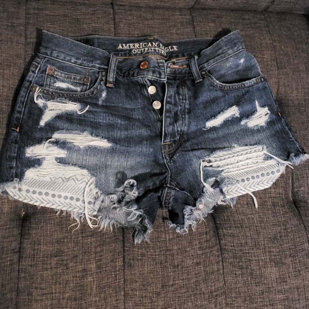American Eagle Vintage High Rise Festival Shorts